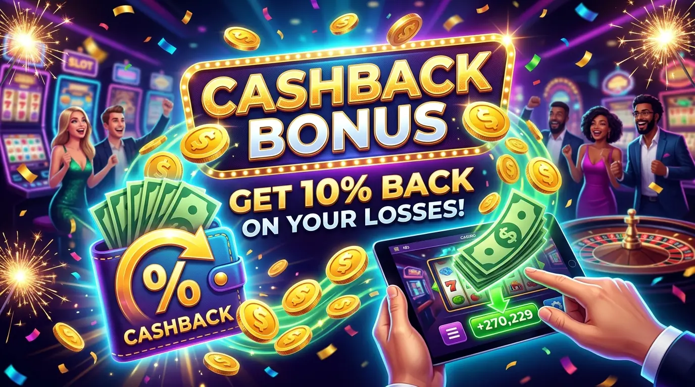 Vegas Plus casino cashback bonus