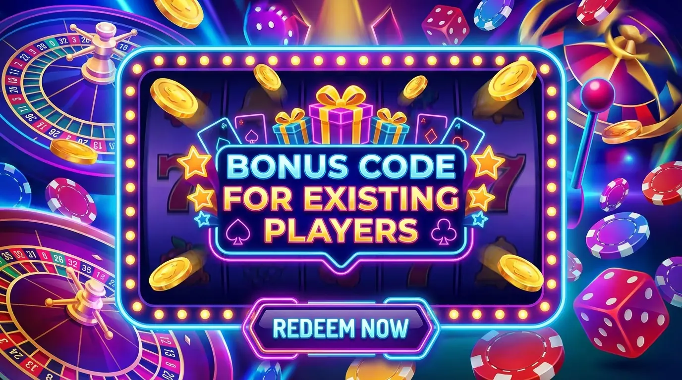 Vegas Plus casino bonus code for existing players